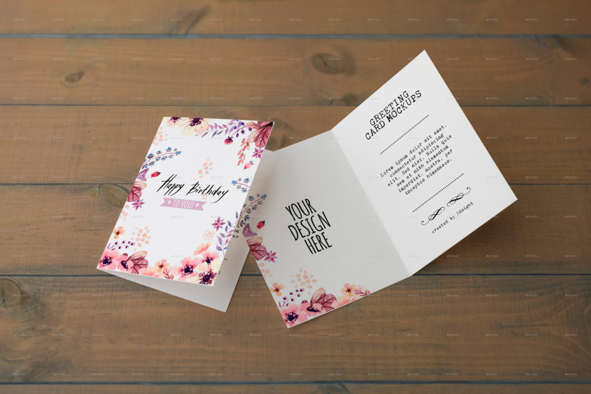 Download 20 PSD Invitation / Greeting Card Mockups - Webprecis PSD Mockup Templates