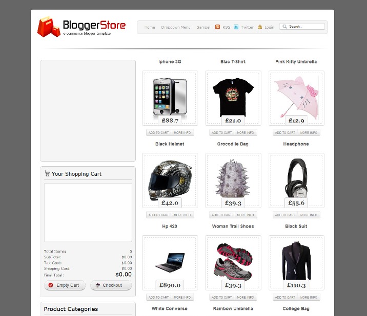 Blogger Store