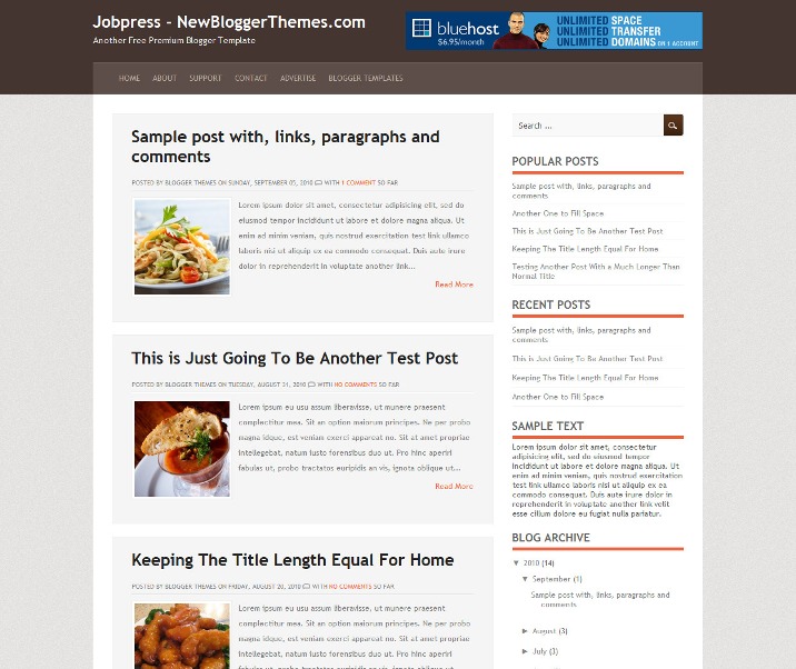 Jobpress Blogger Template