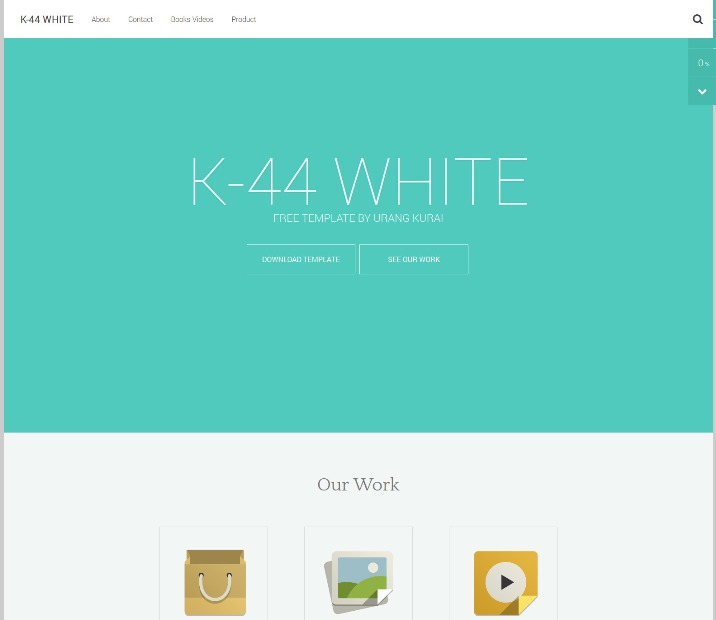 k44 white template Blogger Template