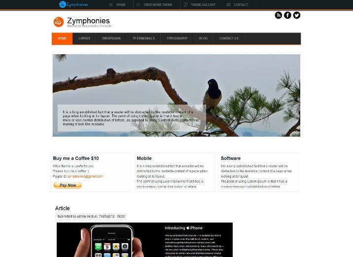 Business Free Drupal Theme