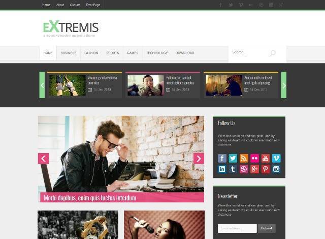 Extremis Responsive Blogger Template