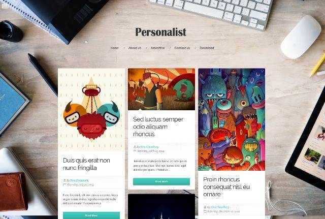 Personalist Responsive Blogger Template