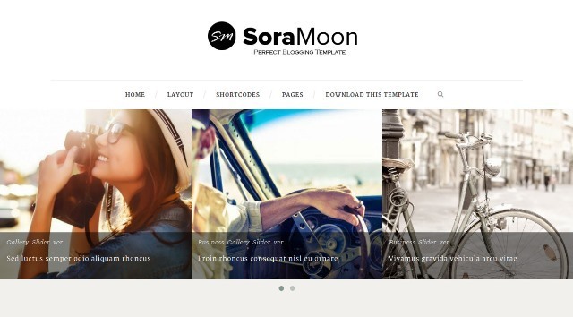 Sora Moon Magazine Blogger Template