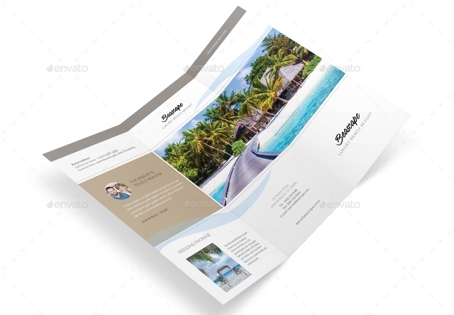 Beach Resort Trifold Brochure