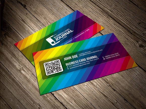Creative Color Spectrum Business Card Template