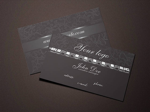 Dark Jewelry Business Card