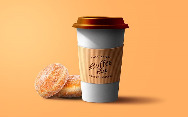 Paper Coffee Cup PSD Template