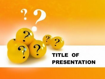 Questions Keynote template