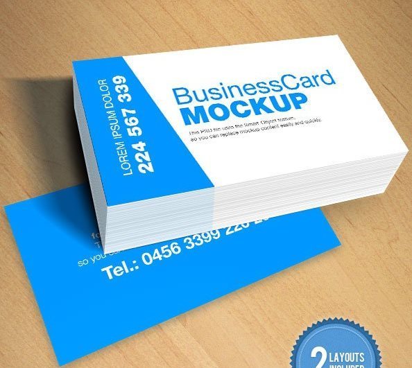 Business Card Mockup PSD