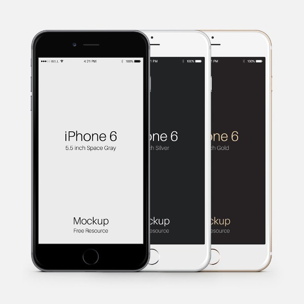 iPhone 6 Plus Psd Vector Mockup