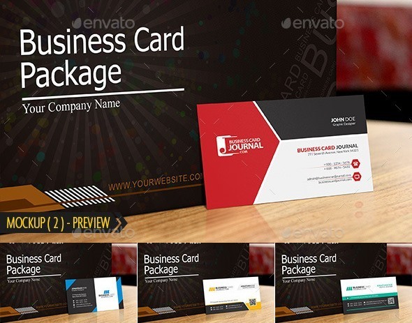 Photorealistic Business Card Mockup