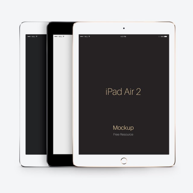 Psd iPad Air 2 Vector Mockup