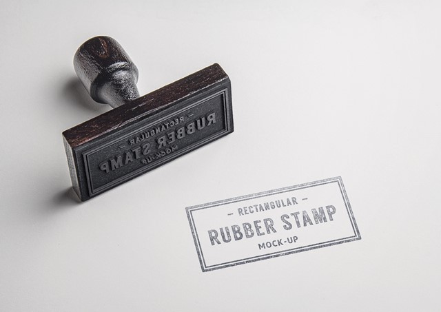 Rubber Stamp PSD MockUp