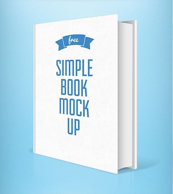 Simple Book PSD Mockup