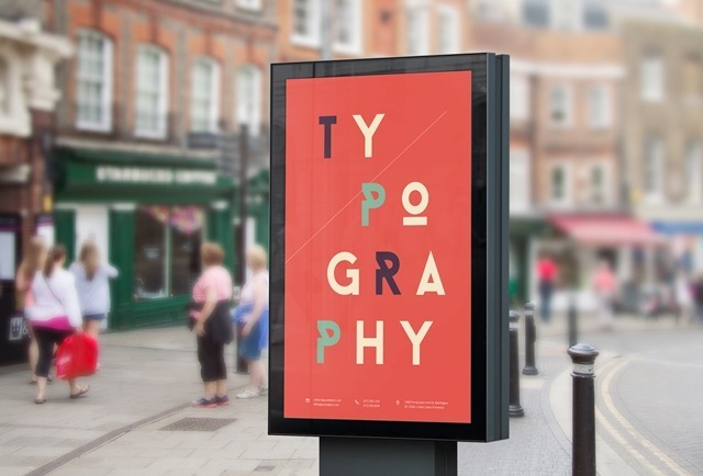 Street Billboard PSD MockUp