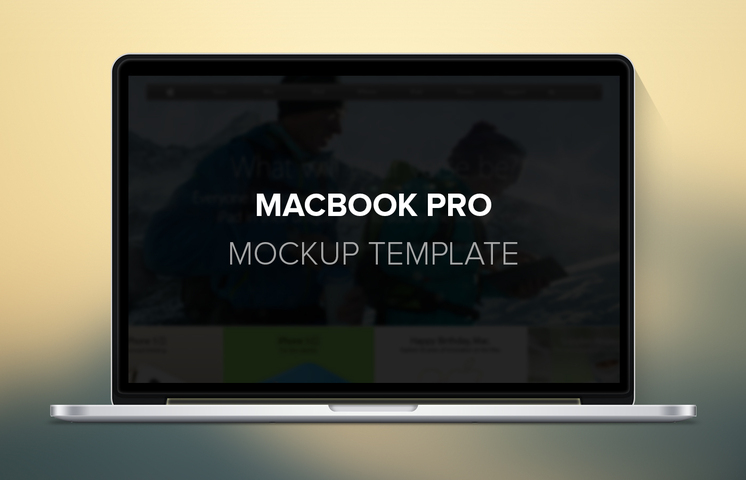 Macbook Pro Mockup Template