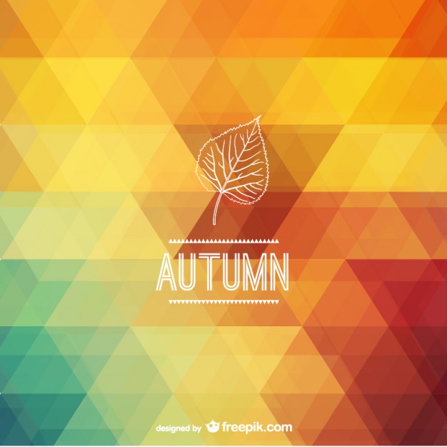 Autumn Polygonal Background