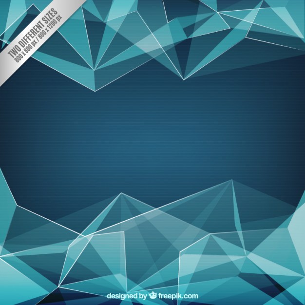 Blue Polygons Background