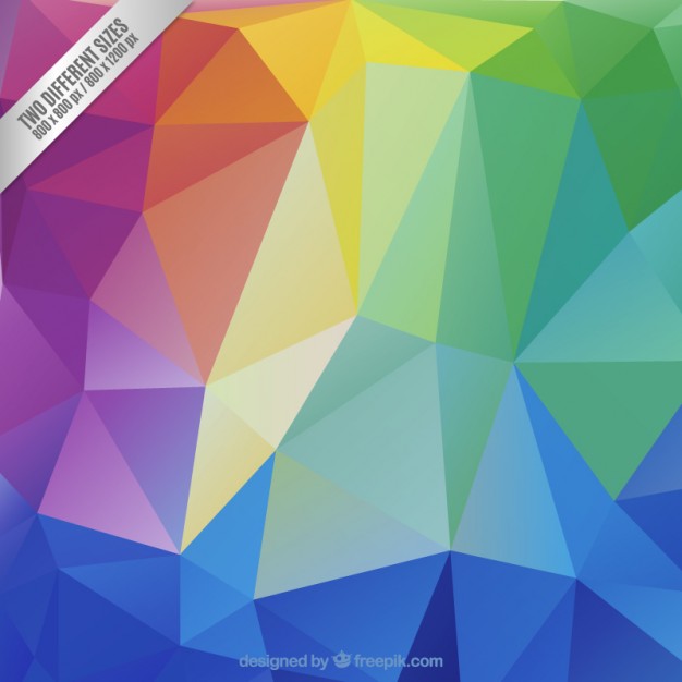 Colorful Polygons Background