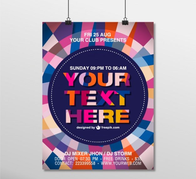 Geometric Poster Mockup