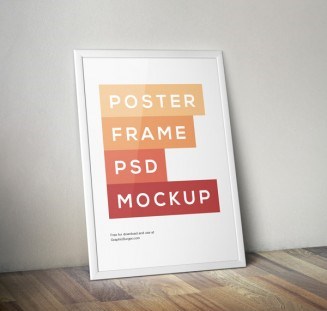 Poster with Frame Mockup