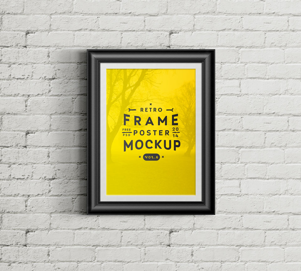 PSD Poster Frame Mockup