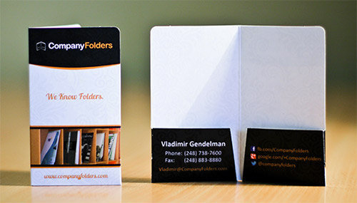 Mini 2 Pocket Business Card Folder