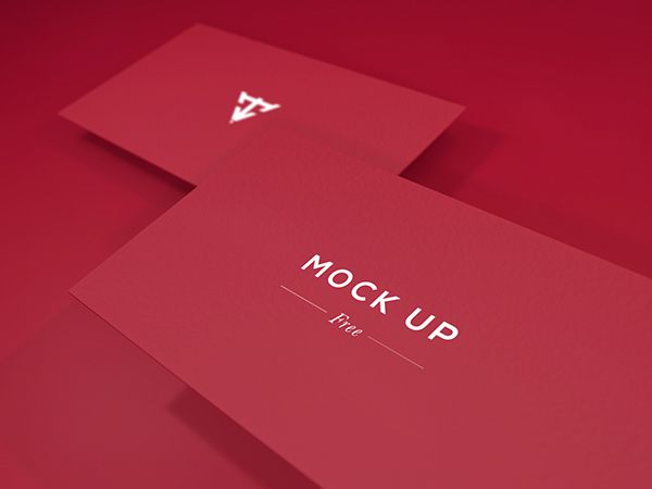 6 Business Cards Mock Up