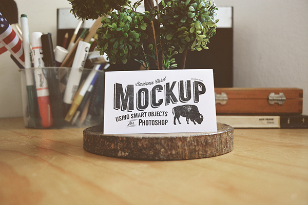 Business Card Mock-up PSD