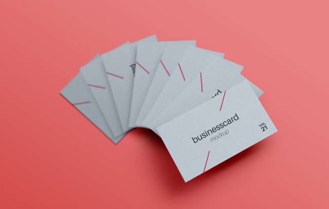 Psd Business Card Mock-Up Vol21