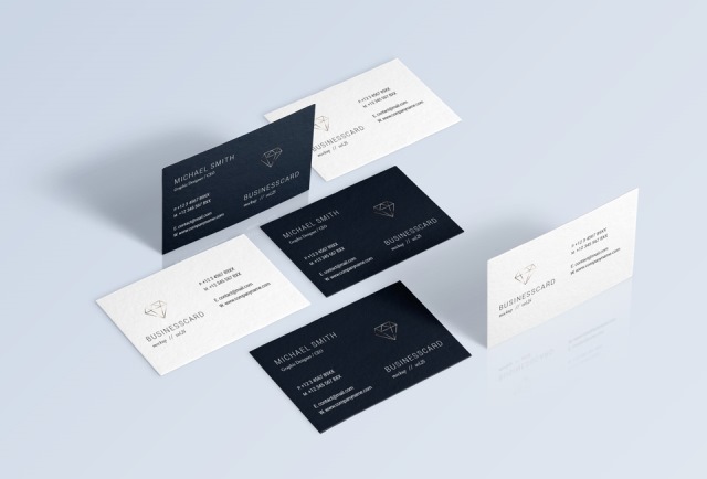 Psd Business Card Mock-Up Vol25