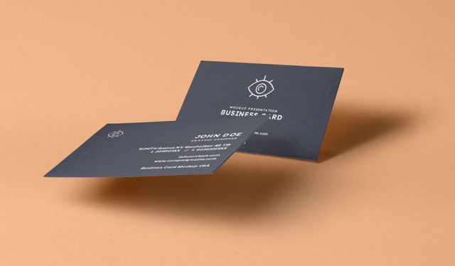 PSD Business Card Mock-Up Vol30