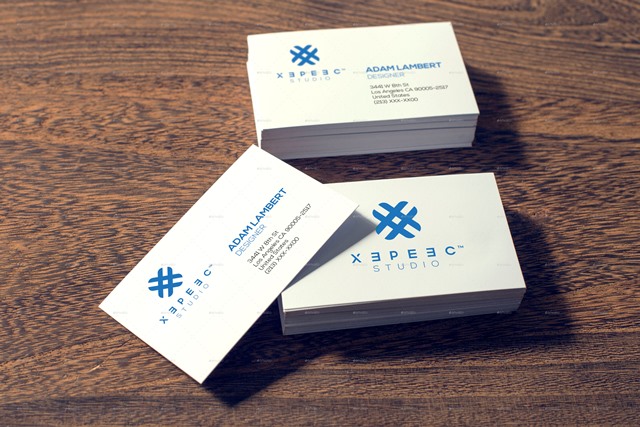 Realistic Business Card Mockups