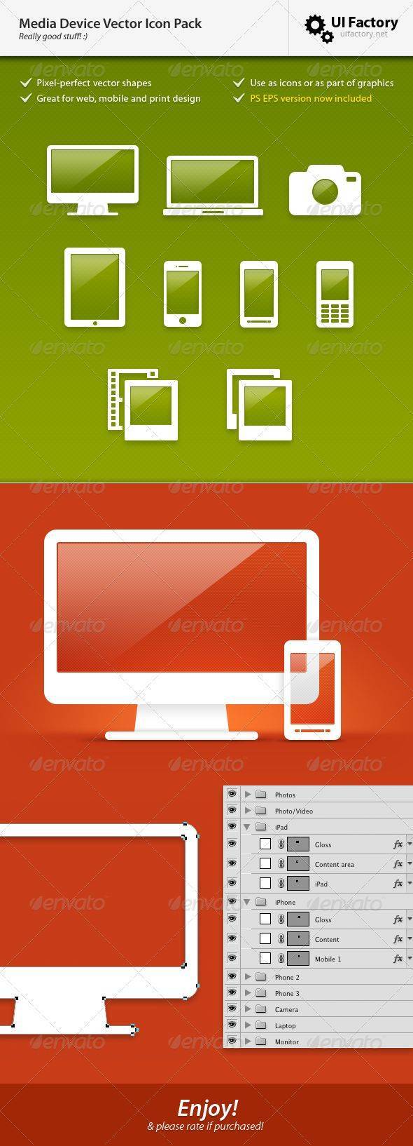Hardware / Technology Vector Icon Pack