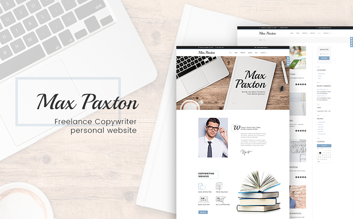  MaxPaxton - Freelance Copywriter and Journalist WordPress Theme