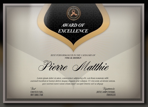 Multipurpose Modern Certificate v.2