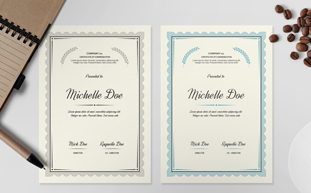Certificate Template I