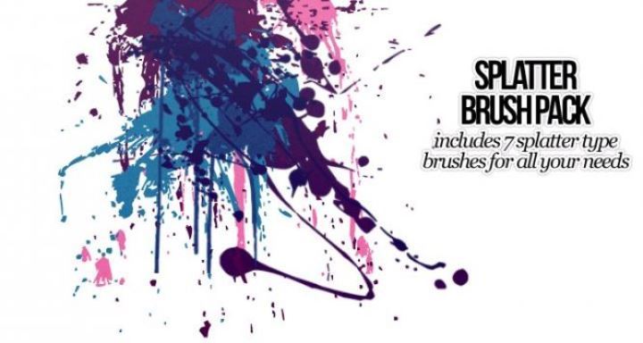 splatter brush photoshop