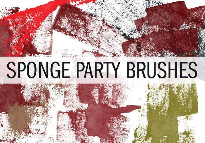 Sponge Party Brush Pack