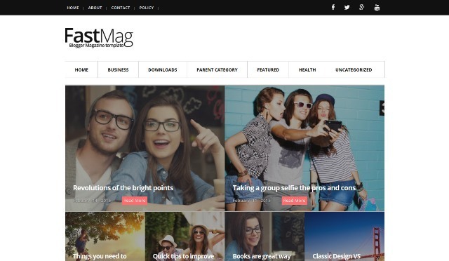 Fast Mag Blogger Template