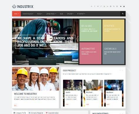 Industrix Joomla Responsive Business Template