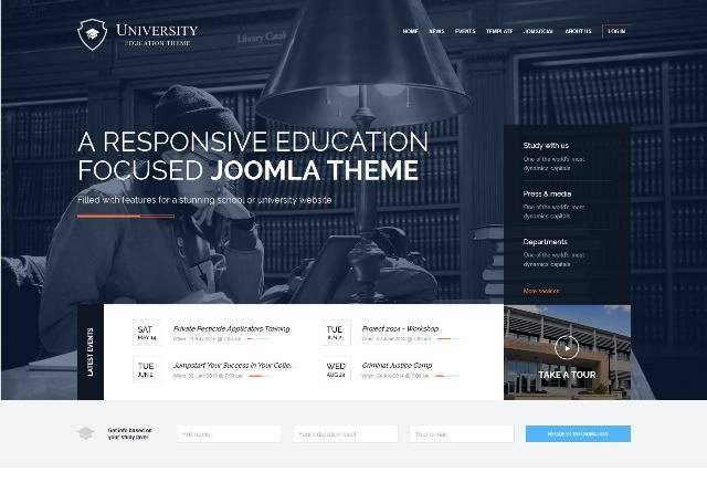 University Joomla Education Template
