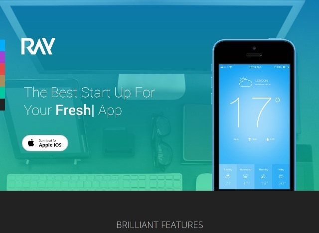 Ray App Landing Page