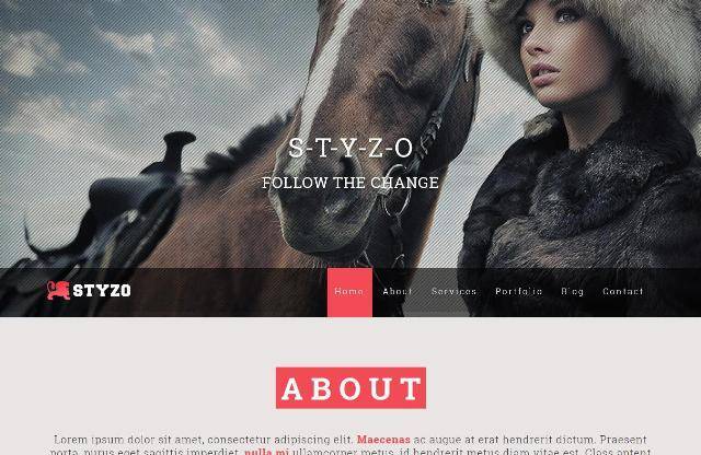 STYZO Responsive One Page MODX Theme