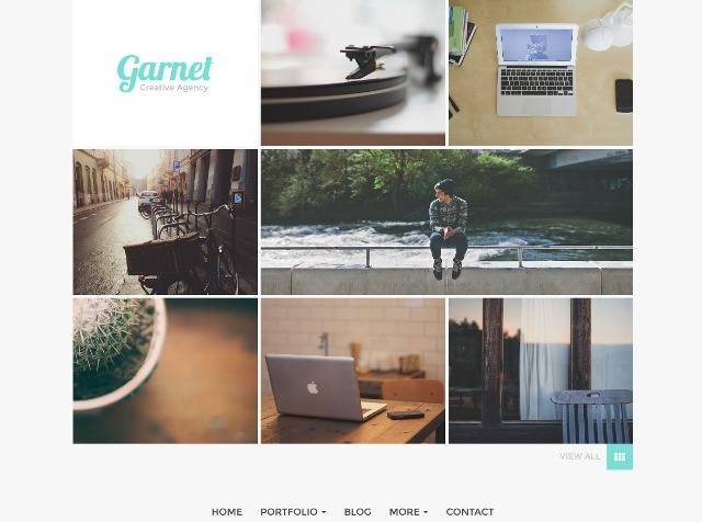 Garnet Creative Portfolio WordPress Theme