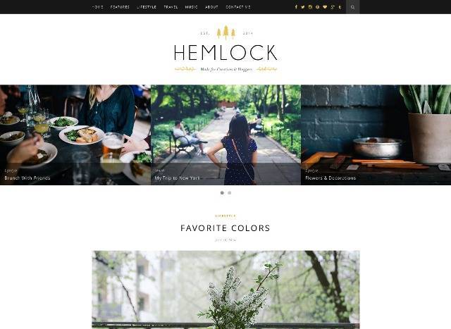 Hemlock  Responsive WordPress Blog Theme