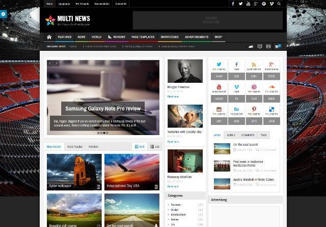 Multinews Multi-purpose WordPress News,Magazine Theme