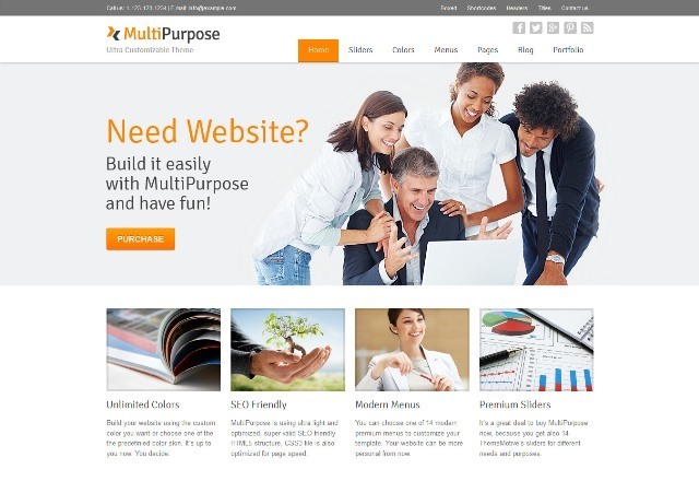 MultiPurpose Responsive WordPress Theme