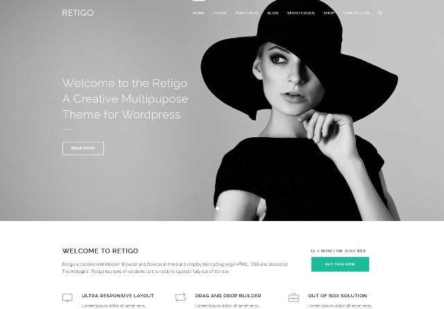 Retigo Creatve Multipurpose WordPress Theme
